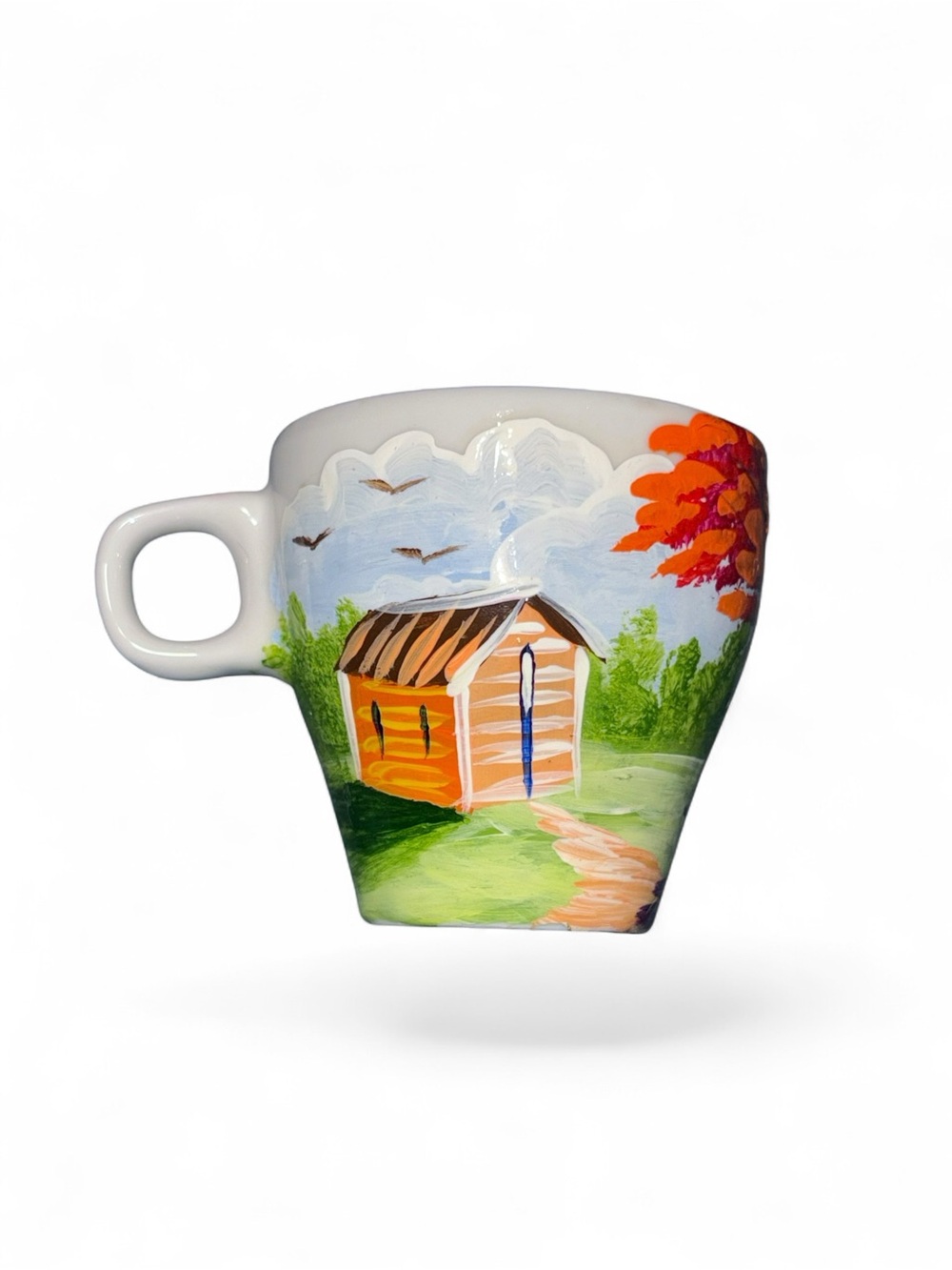 Vintage Hand Painted Demitasse Tea Cup & Saucer from Sheraton Santo Domingo - Picture 4 of 9